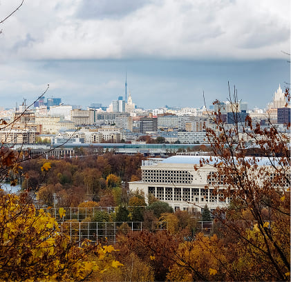 Панорамный вид на Москву